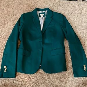 J crew school boy blazer in hunter green